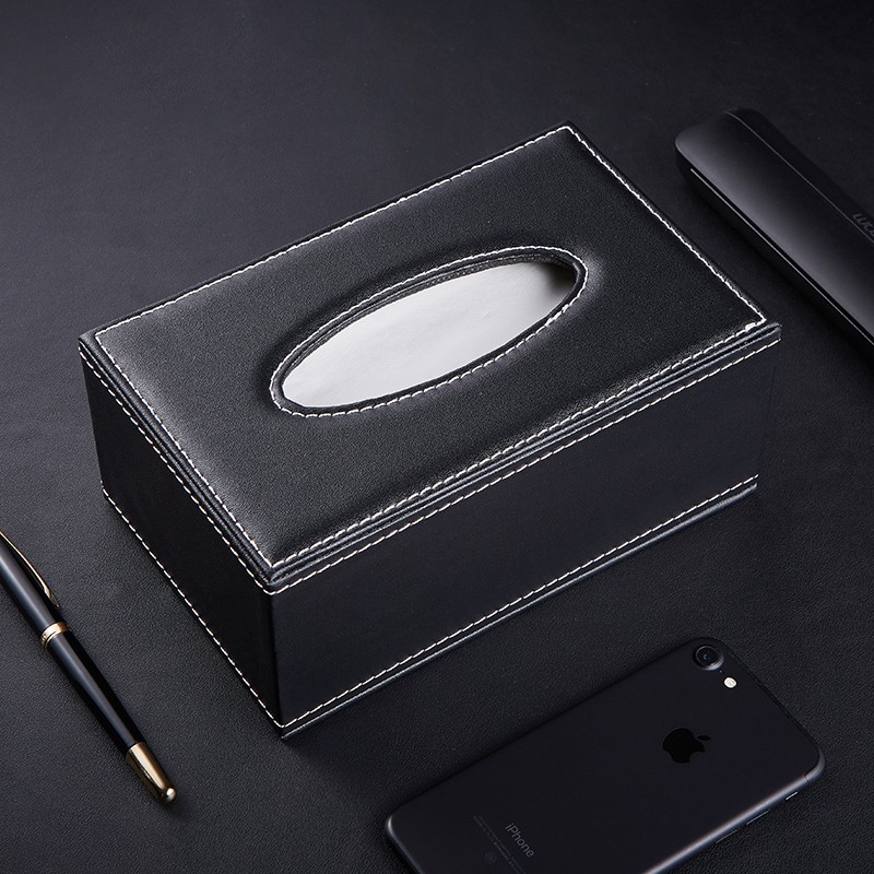 创意高档皮革纸巾盒客厅茶几餐A巾抽纸盒汽车纸巾盒车载车用抽纸