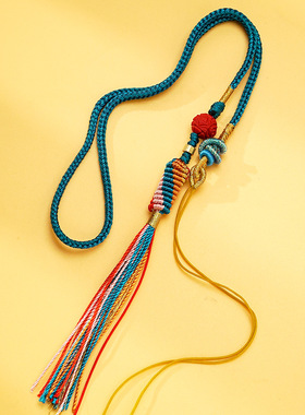 新非遗创意手工编绳项链绳配饰自