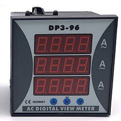 DP3-96-3 TAIFA 三相交流电流表DP3-96-3输入5A 电压表DP3-600V 9