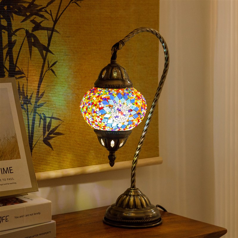 摩洛哥浪漫复古卧室灯床s头灯民宿餐厅酒吧装饰灯土耳其手工玻璃