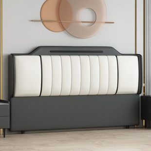 靠背单独落地款简约免安装实木超薄爆款单买床头软包床头软靠垫