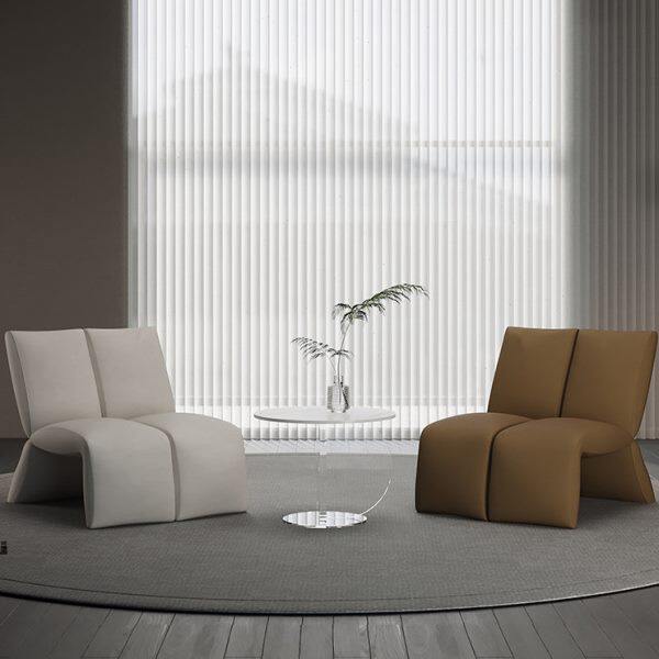 创意网红单人沙发椅轻奢休闲接待洽谈桌椅组合一桌两椅美容院酒店