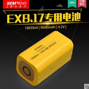 三友钓鱼夜钓灯配件EX8.17X6.16ex8.18专用电子可换原装4节电池组
