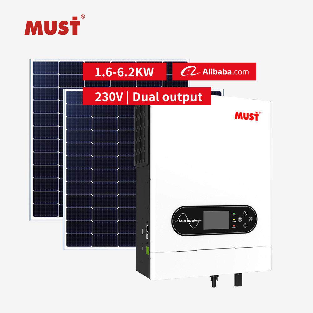 MUST太阳能逆变器6000W纯正弦波太阳能逆控一体机内置MPPT控制器