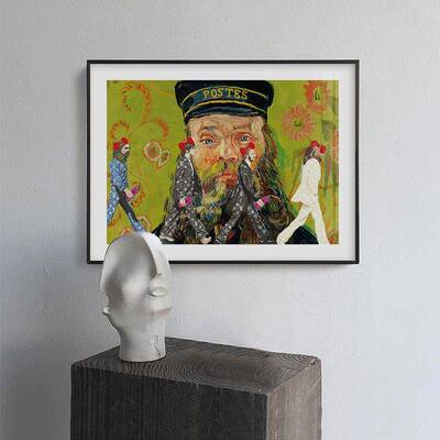 TheBeatles甲壳虫乐队经典照片装饰画披头士复古版画电表箱挂画