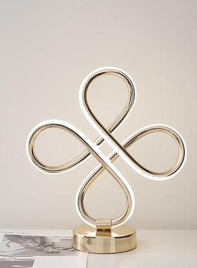 led台灯白色黑色金色高亮小台灯书桌灯氛围灯艺术现代简约