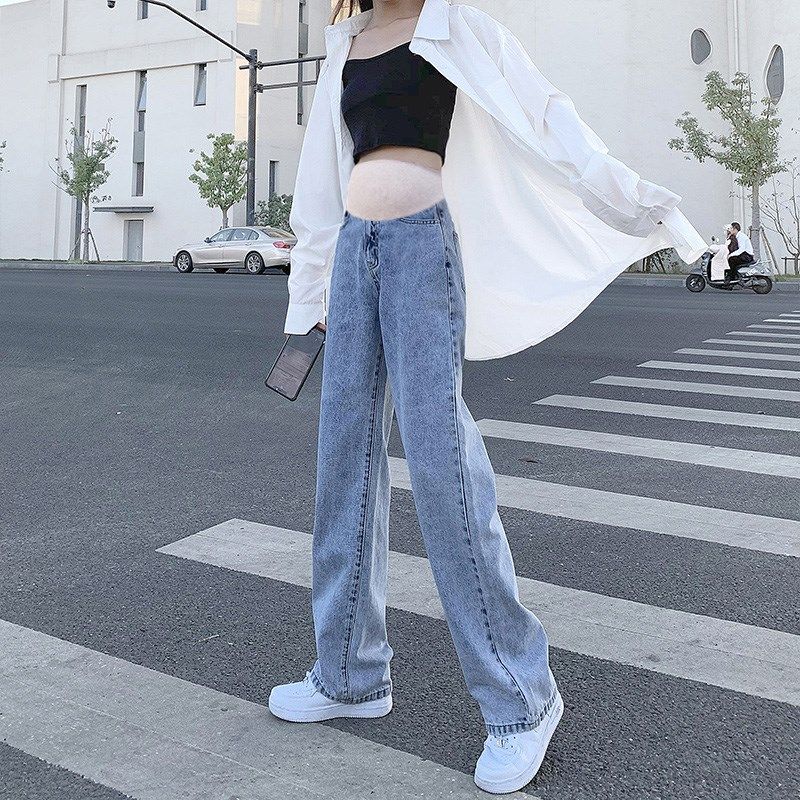 孕妇裤子女春秋款外穿牛仔宽裤孕早期秋装打底大尺码直筒长裤秋季,孕妇装/孕产妇用品/营养,孕妇打底裤,淘宝优惠券,粉丝福利购,淘宝优惠卷