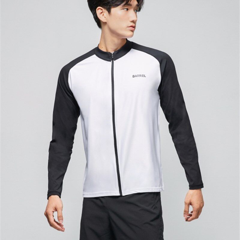 韩国潜水服男士速干防晒三亚水母冲浪服显瘦温泉分体泳衣长袖长裤