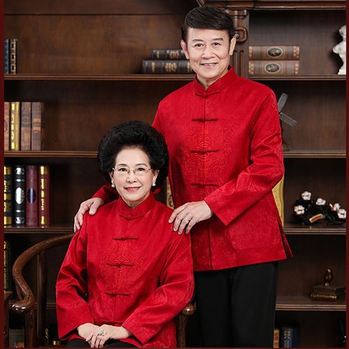 春秋情侣装唐装男中老年棉袄爷爷奶奶老人过寿星生日衣服冬季外套