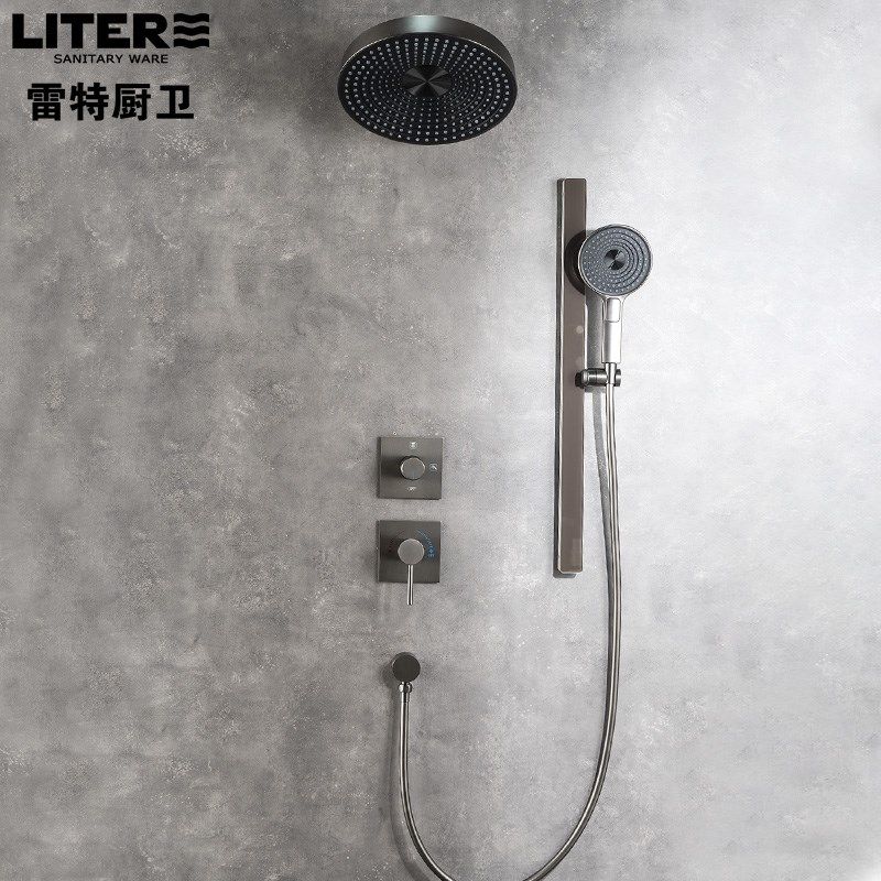 隐藏预埋PPR热熔暗装白色枪灰卫生间浴室嵌入墙淋浴花洒类镜雨,家装主材,暗装淋浴花洒,淘宝优惠券,粉丝福利购,淘宝优惠卷