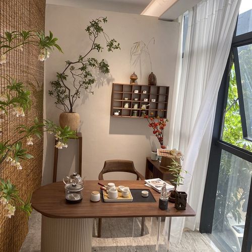 北美黑胡桃木阳台移动小型茶桌茶台桌新中式实木茶几迷你休闲家用