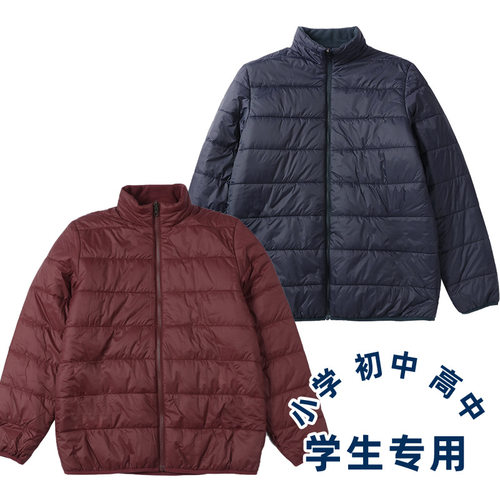 小学生校服内胆马甲冬季棉袄棉衣保暖面包服儿童学院风冲锋衣内胆