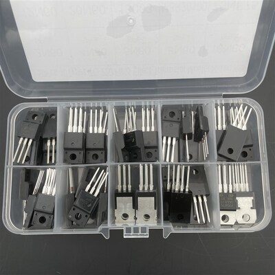 10种场效应三极管包TO-220封装直插2N60/4N60/8N60/13003/75NF75