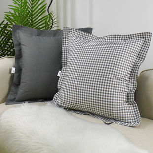 床上大靠枕套不含芯60x60大抱枕套定制65x65靠垫套50x50纯棉45x45