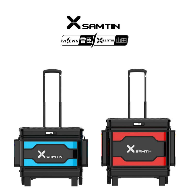 雷臣新款硬盖钢底多功能拉杆箱轿车轿车款增高款杂物箱活鱼桶