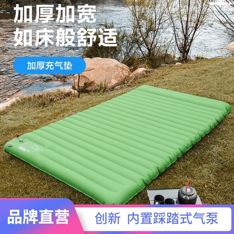 充气床垫家用气垫床露营家用打地铺双人单人折叠榻榻米防水加厚垫