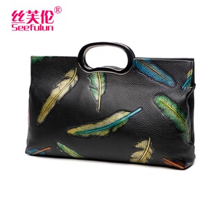 女士包包2021新款 真皮手拿包气质女神斜挎手提包牛皮高端大气手包