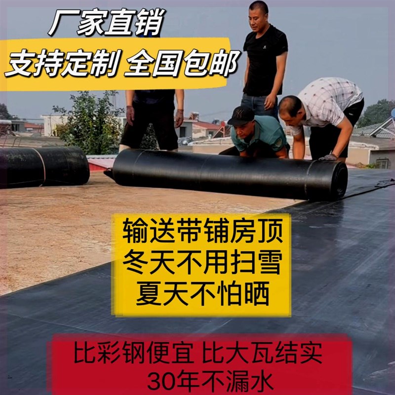 全新输送带铺房顶铺窑顶平屋顶铺房顶输送带冬天不用扫雪防水防潮图片