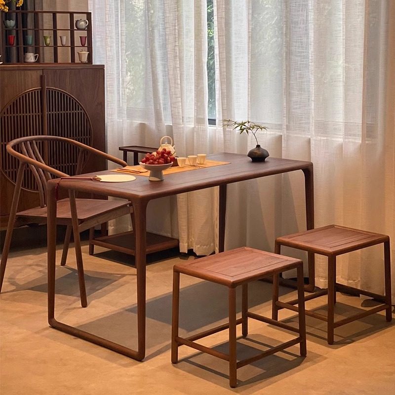 黑胡桃木阳台茶桌茶台实木家用小型阳台桌椅组合新中式阳台小茶桌,住宅家具,家用茶台/茶桌,淘宝优惠券,粉丝福利购,淘宝优惠卷