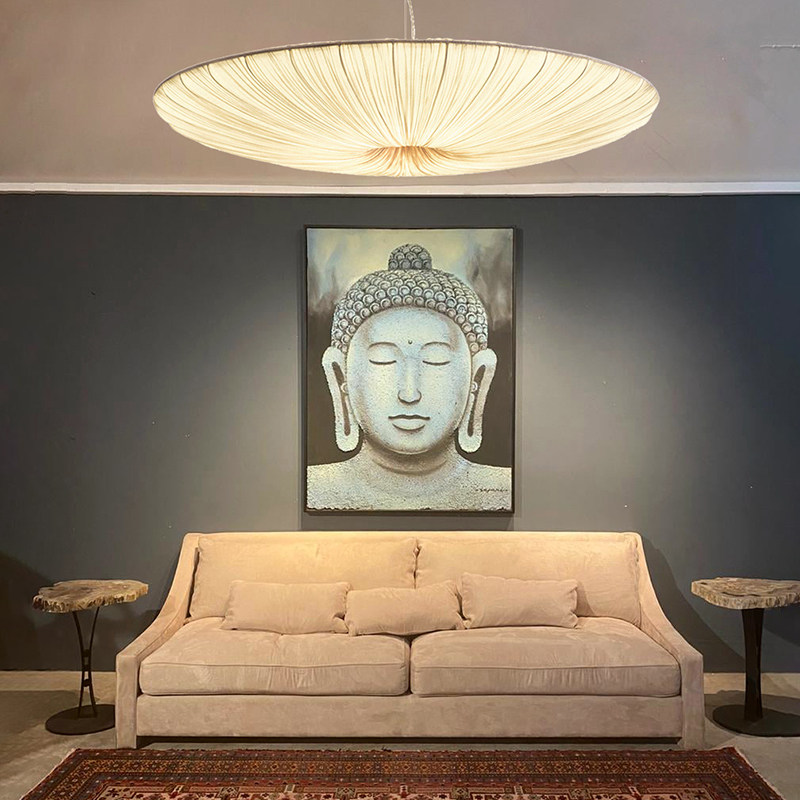 新中式创意简约现代艺术日式茶室客厅卧室N餐厅吧台禅意布艺吊灯,家装灯饰光源,客厅吊灯,淘宝优惠券,粉丝福利购,淘宝优惠卷