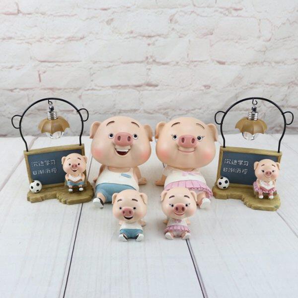 创意树脂小屁猪存钱罐 送男生女生储蓄罐儿童生日六一儿童节礼物