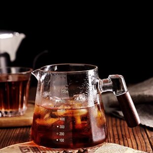 Bincoo玻璃咖啡壶手冲咖啡分享壶带刻度耐热挂耳多功能咖啡冲泡壶