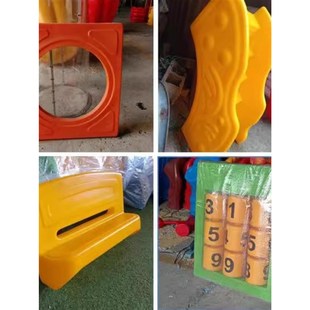 儿童户外大型组合滑梯配件幼儿园单双滑道门牌数字侧挡板隔排楼梯