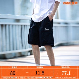 街头复古百搭宽松休闲五分裤 小彬国潮大口袋工装 薄款 男夏季 子 短裤