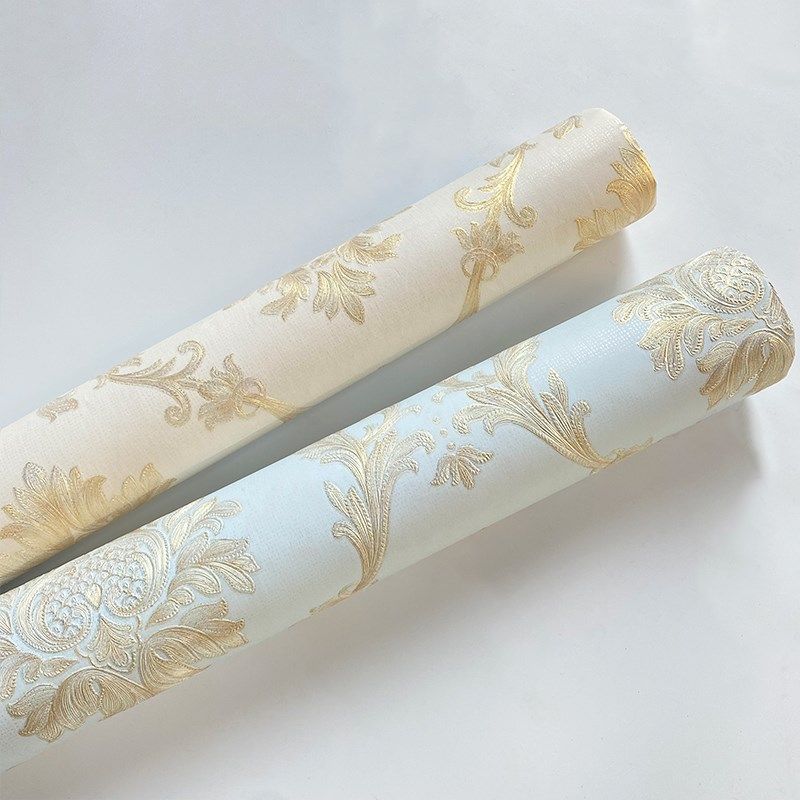 欧式3D立体花纹浮雕壁纸 温馨卧室客厅餐厅电视背景墙装饰墙纸,家装主材,无纺布墙纸,淘宝优惠券,粉丝福利购,淘宝优惠卷