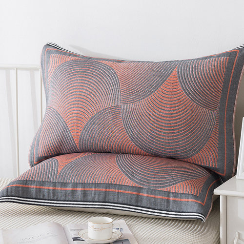 纯棉枕巾一对装全棉纱布加大加厚枕头巾四季学生成人欧式情侣枕巾