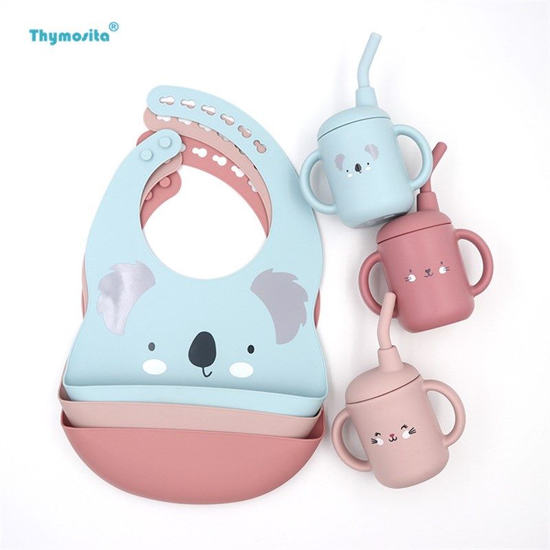 宝宝辅食餐具硅胶围兜学饮杯 婴儿防摔防脏喝水杯食印花饭兜,婴童用品,儿童餐具,淘宝优惠券,粉丝福利购,淘宝优惠卷