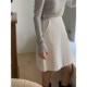 高腰半身裙女2024新款 夏气质通勤A字裙中长款 中裙显瘦高级感裙子