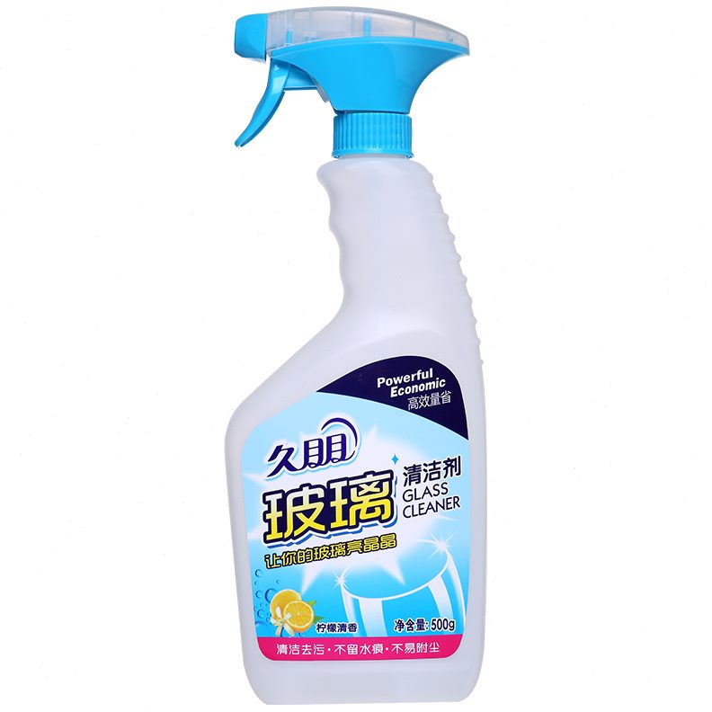 久朋玻璃清洁剂汽车浴室窗户玻璃清洁剂家用柠檬香型500g 219发货