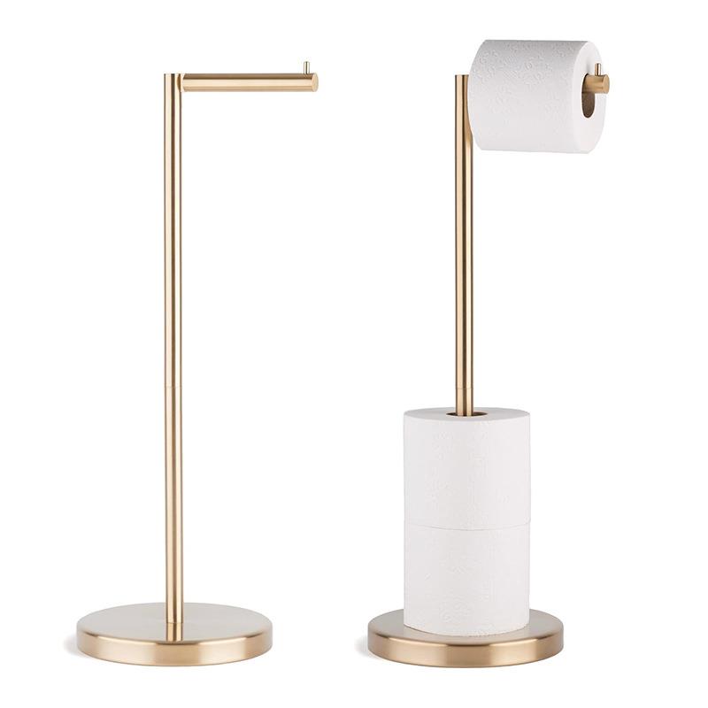 落地纸巾架卷纸架不锈钢厕所卫生间置物挂架立式毛巾手纸架免打孔