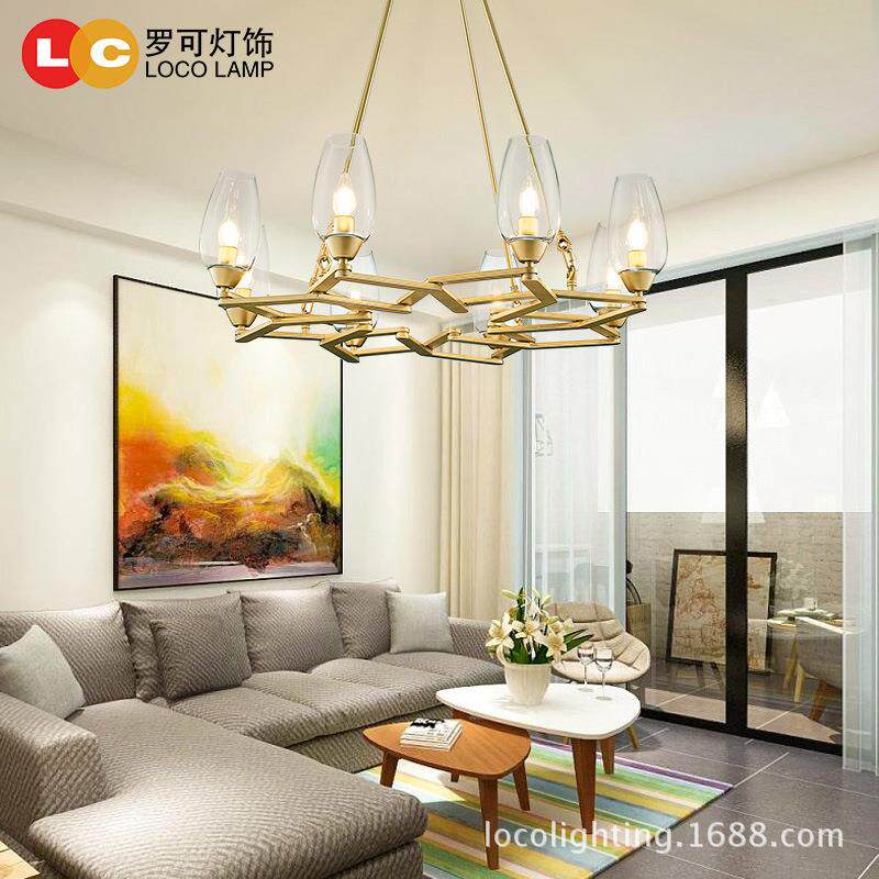 后现代百变造型客厅吊灯创意个性艺术餐厅卧室玻璃Chandelier灯具