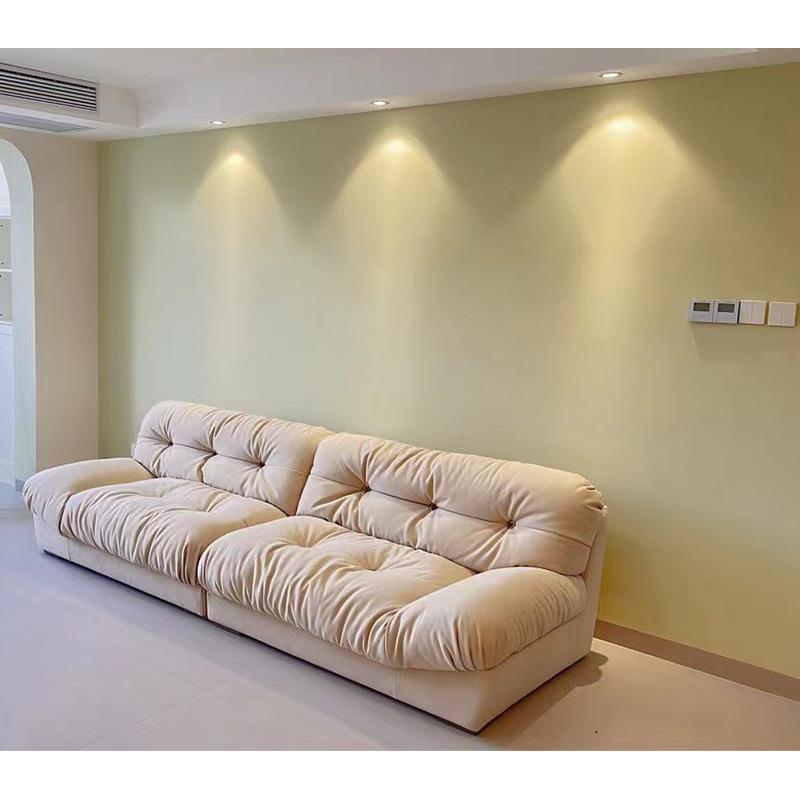 baxter云朵沙发奶油风直排沙发小户型摩图玛莎磨砂布网红沙发