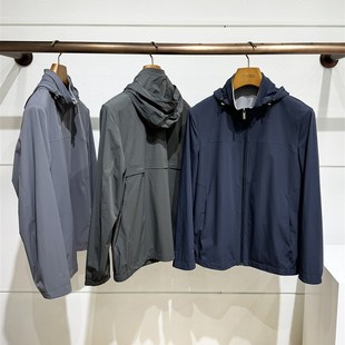 夹克透气防水皮肤衣超薄外套男 商务薄款 商旅通勤 春夏高端男士