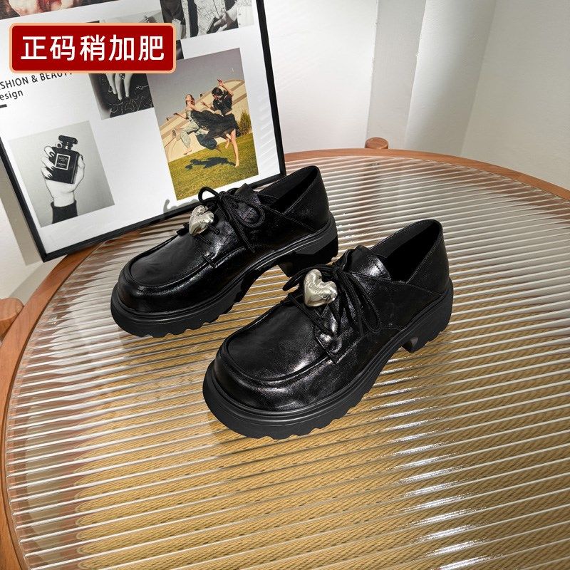 宽胖脚肥大码女鞋41-43深口单鞋2025春季新款真皮休闲小皮鞋79815,女鞋,深口单鞋,淘宝优惠券,粉丝福利购,淘宝优惠卷