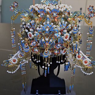 新款凤冠十里红妆3D立体拼图金属拼装模型手工礼物送女生