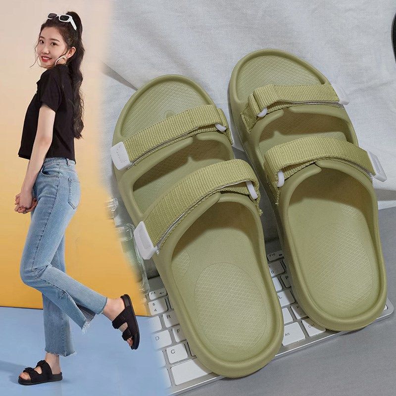 夏季肥脚大码女鞋41孕妇脚肿鞋42可调整鞋面43胖脚拖鞋魔术贴凉拖,女鞋,一字拖,淘宝优惠券,粉丝福利购,淘宝优惠卷