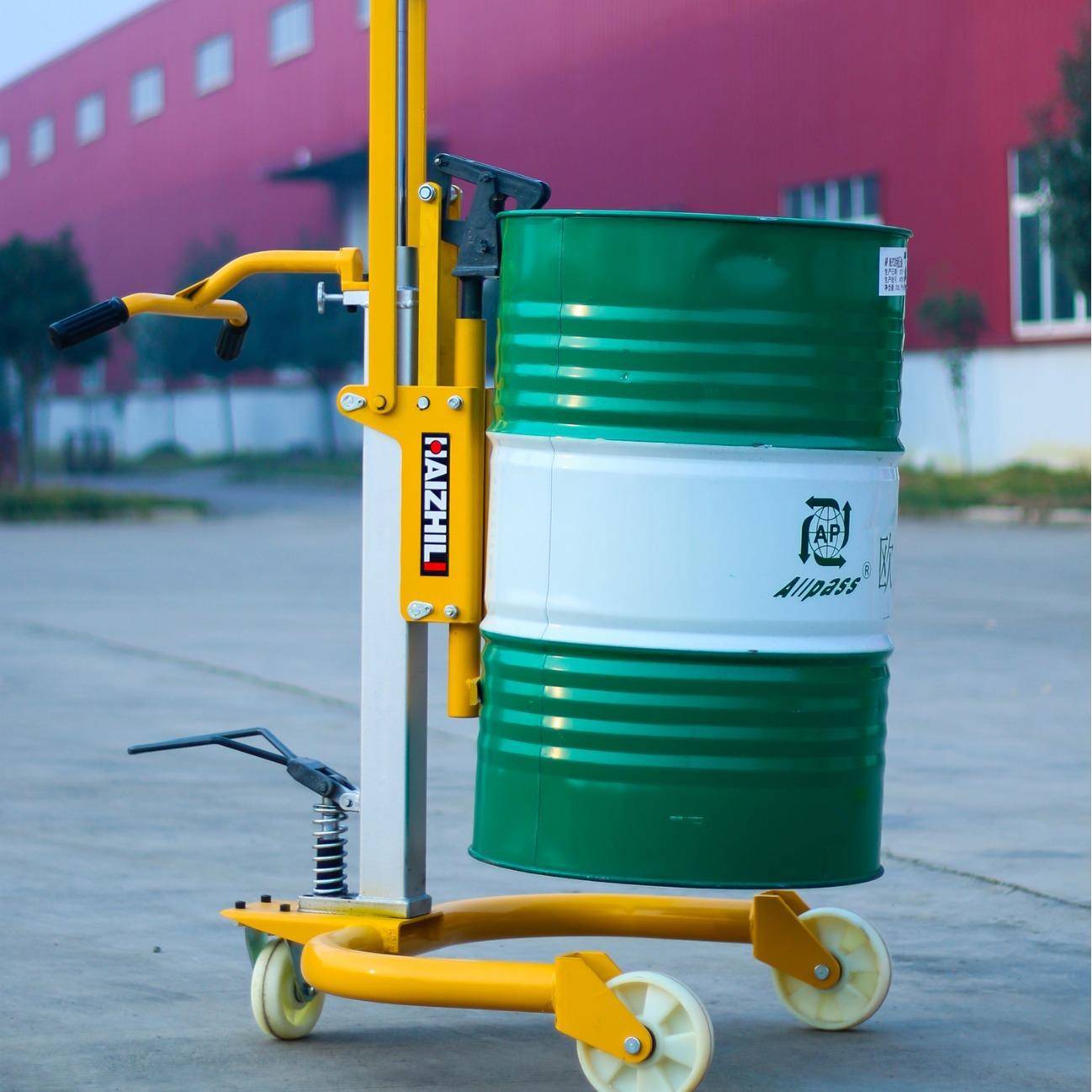 手动油桶搬运车COY0.A液压手推车00KG海之力铁桶夹胶桶重型加厚