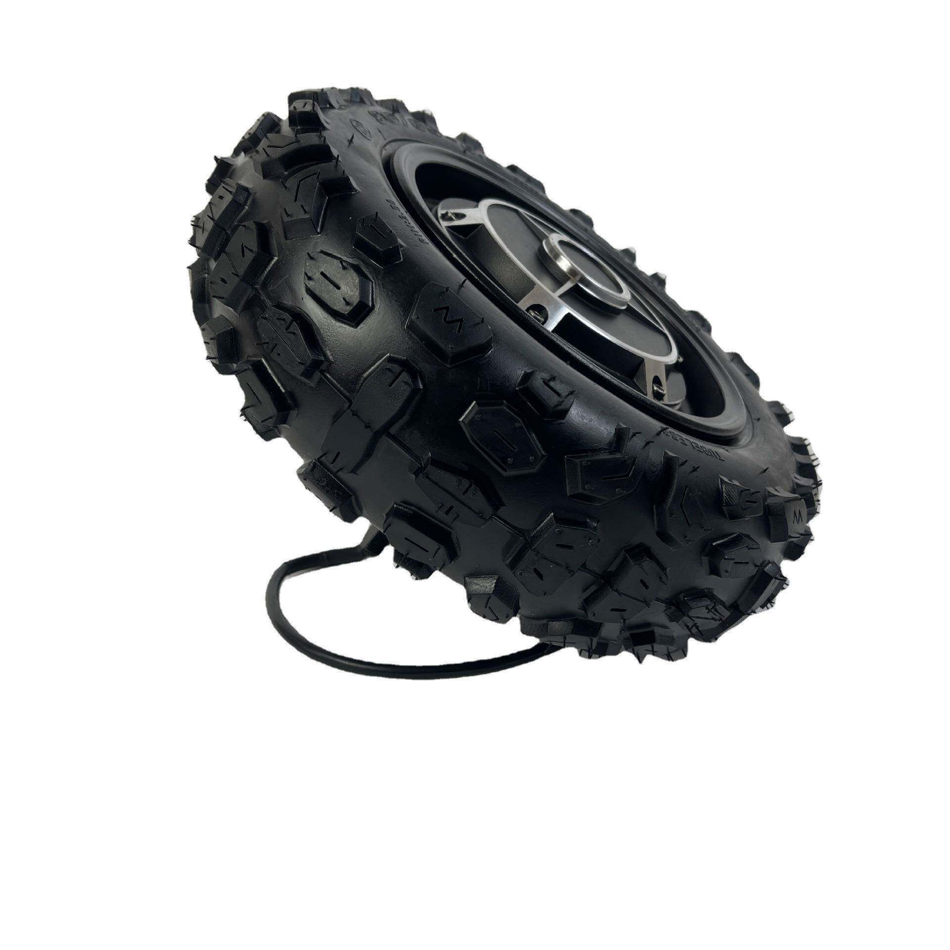 11寸10寸单边出轴轮毂电机越野真空轮胎电机轮椅电机电动车卡丁车