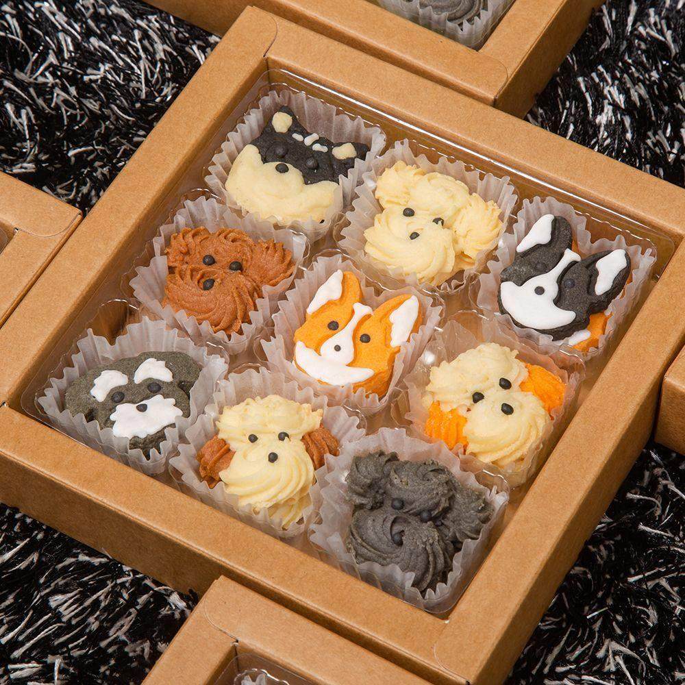 手工曲奇饼干礼盒装可爱卡通狗狗造型生日节日礼物零食大礼包回礼