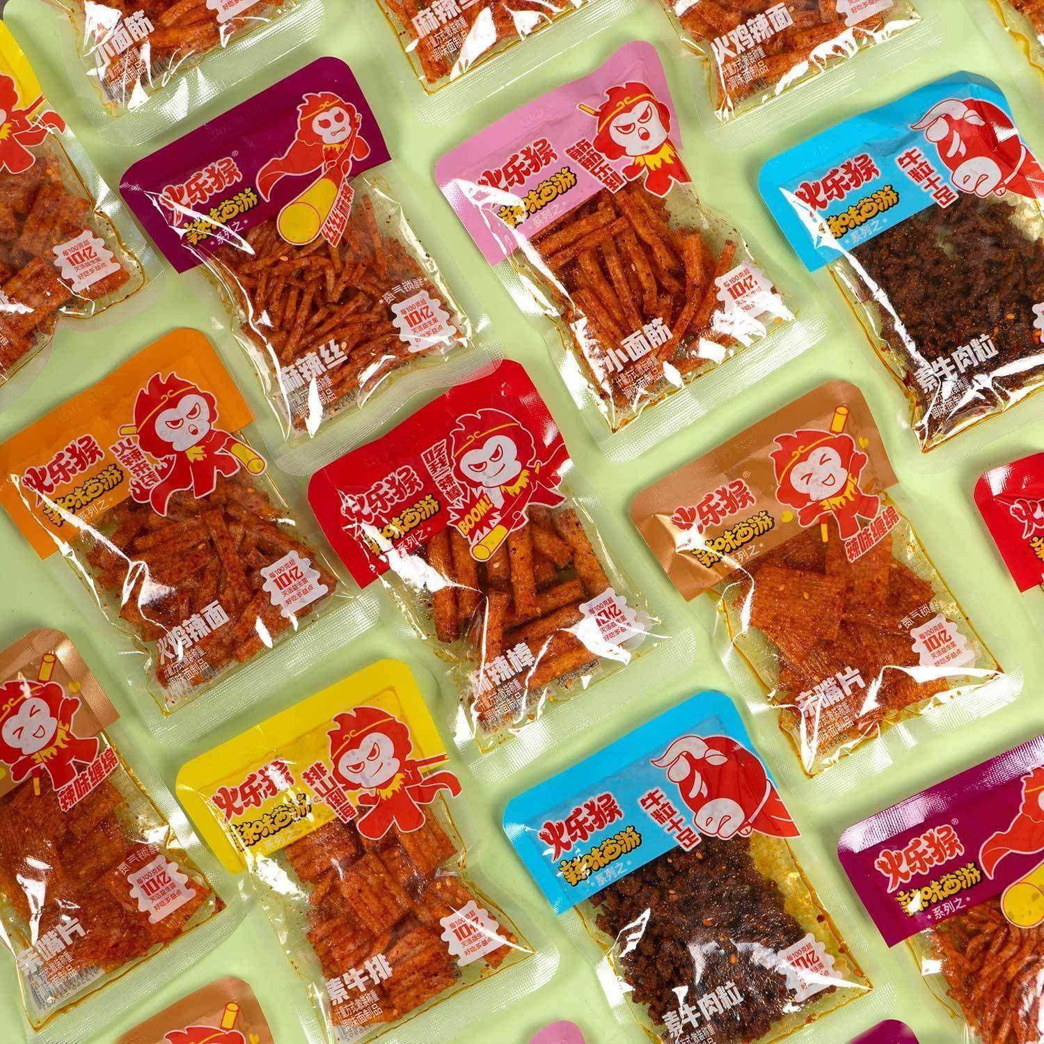 火乐猴益生菌辣条辣片辣棒辣丝火乐猴辣味童年西游系列零食怀旧80,零食/坚果/特产,面筋制品,淘宝优惠券,粉丝福利购,淘宝优惠卷