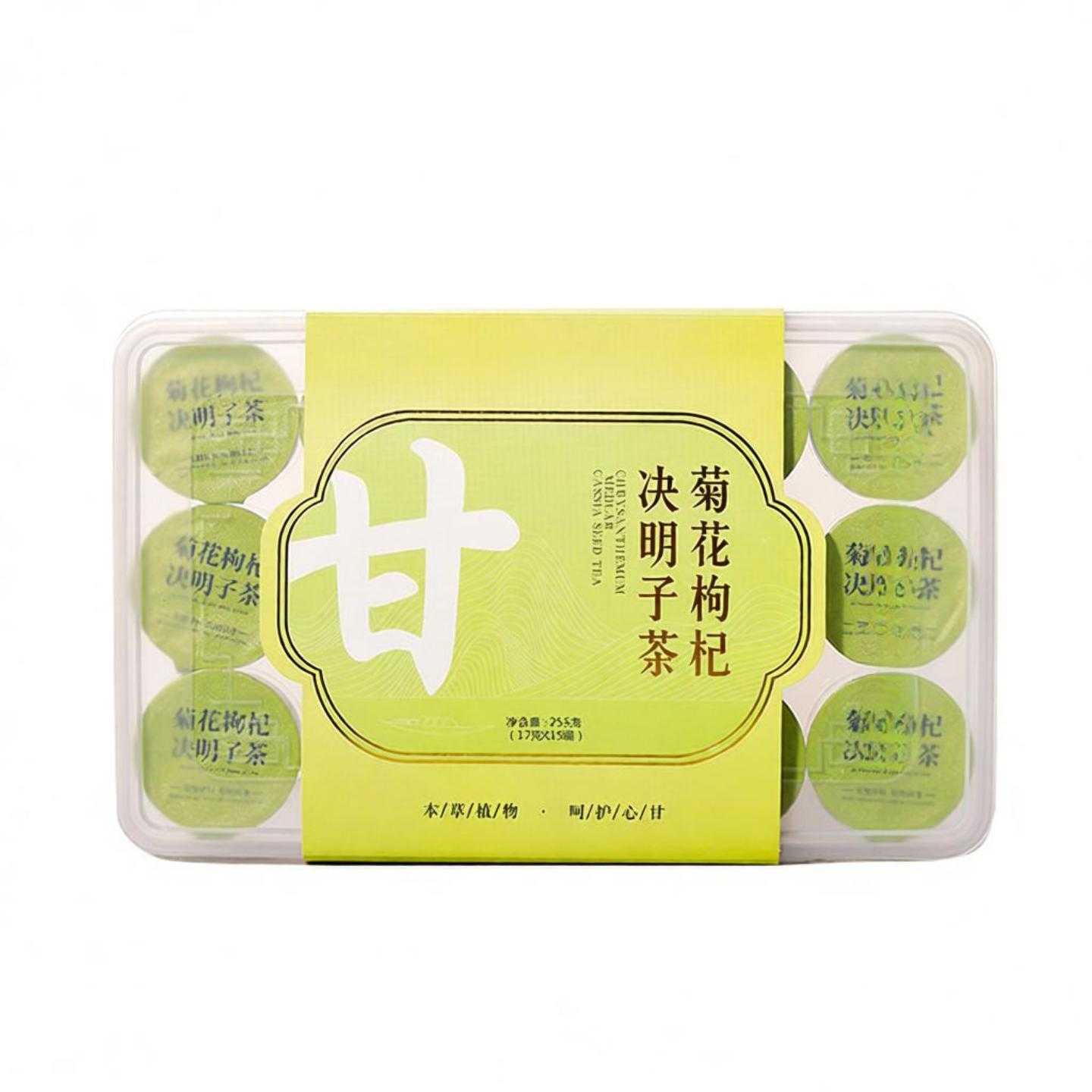 菊花枸杞决明子茶金银花葛根蒲公英罐装花草茶熬夜养生用茶