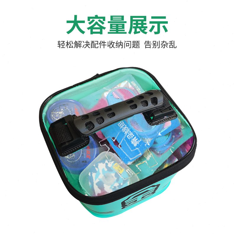 钓箱收纳盒加厚EVA浮漂主线子线收纳箱便携式防水钓鱼配件收纳包