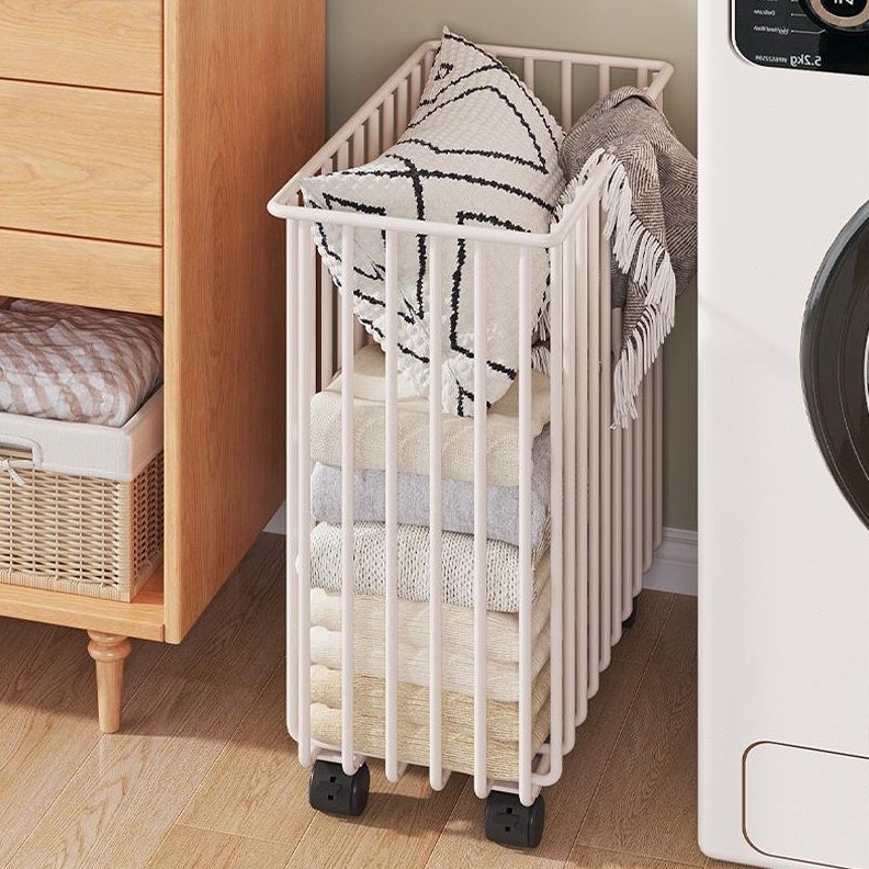 床头床尾晚上临时放衣服神器卧室床边睡觉放脱下的脏衣筐篓卫生间