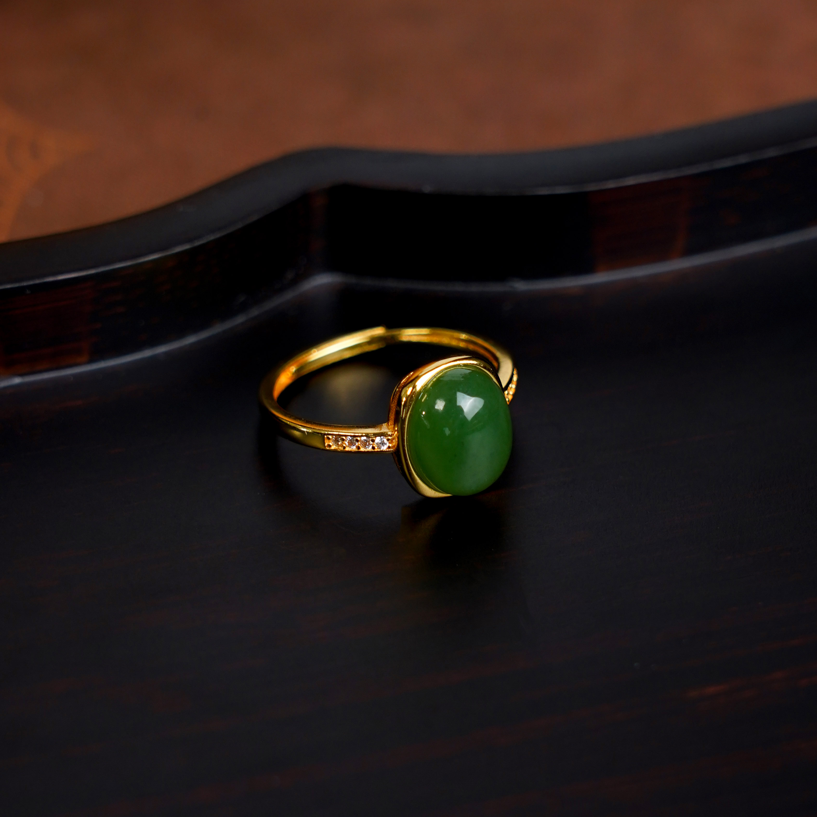 表姐专属 ·龙老板珠宝S925和田玉蛋面戒指