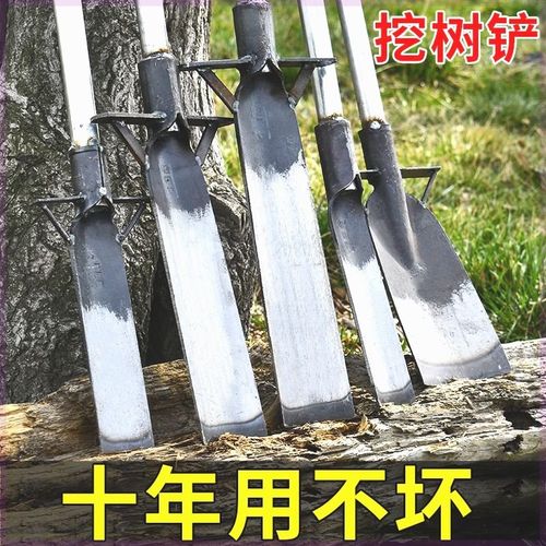 挖树铲洛阳铲铁锹锰钢挖坑神器挖沟洞起苗树根挖土专用锹挖笋工具