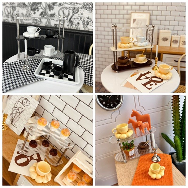 杯架水杯架置物架层架多层收纳层架6分娃娃屋迷你模型摆件拍摄道,模玩/动漫/周边/娃圈三坑/桌游,手办模型场景道具娃屋,淘宝优惠券,粉丝福利购,淘宝优惠卷